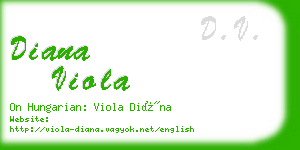 diana viola business card